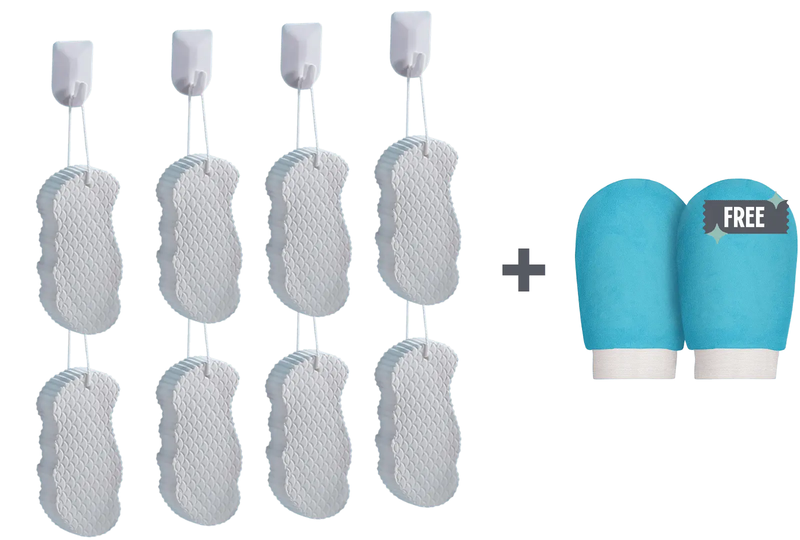 8 ExSponge™ + 2 Free ExGlove™